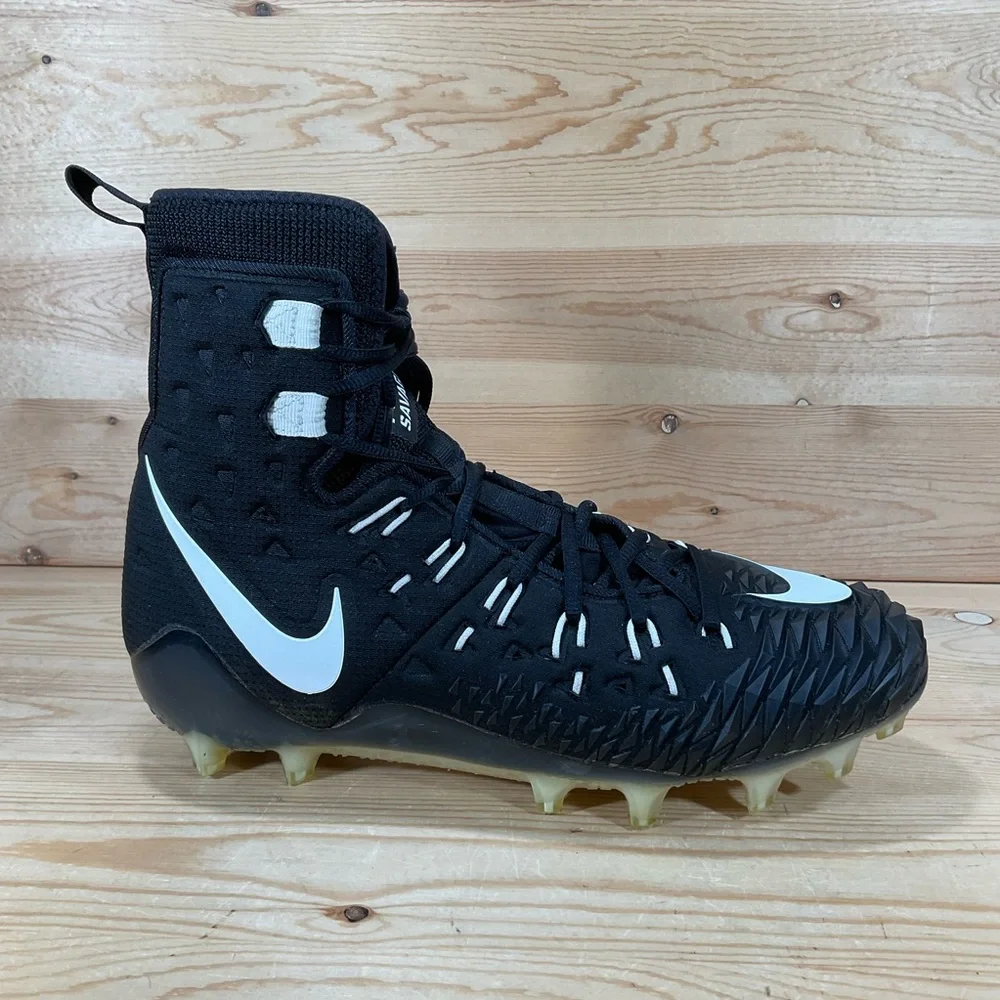 Nike Force Savage Elite Football Cleats Men’s 11 Black White 857063-011